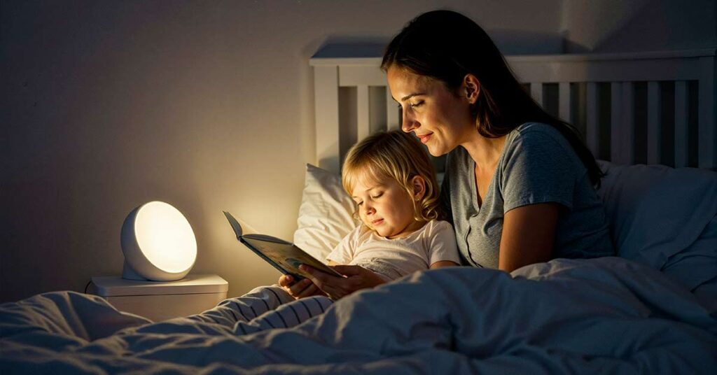 Como os pais podem criar uma rotina noturna relaxante para seus filhos